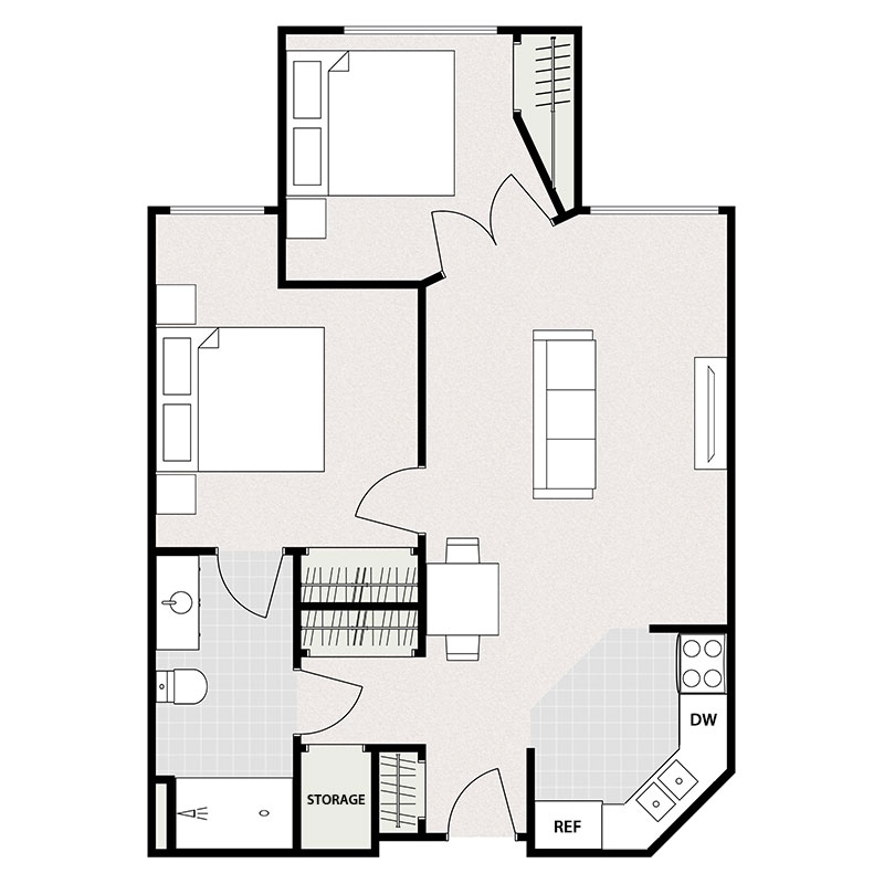 Floor Plans - One Penny Place Apartments - Woodruff, Wisconsin